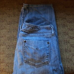 Eddie Bauer Women's Light Blue Wash Cropped Jeans, Size 10 Tall